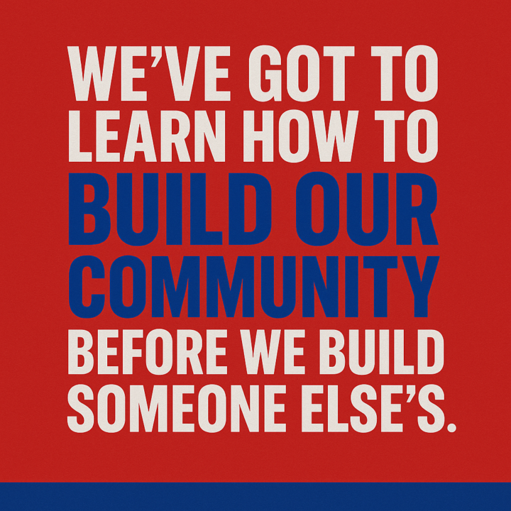 Let’s build our on community first! 💪🏽