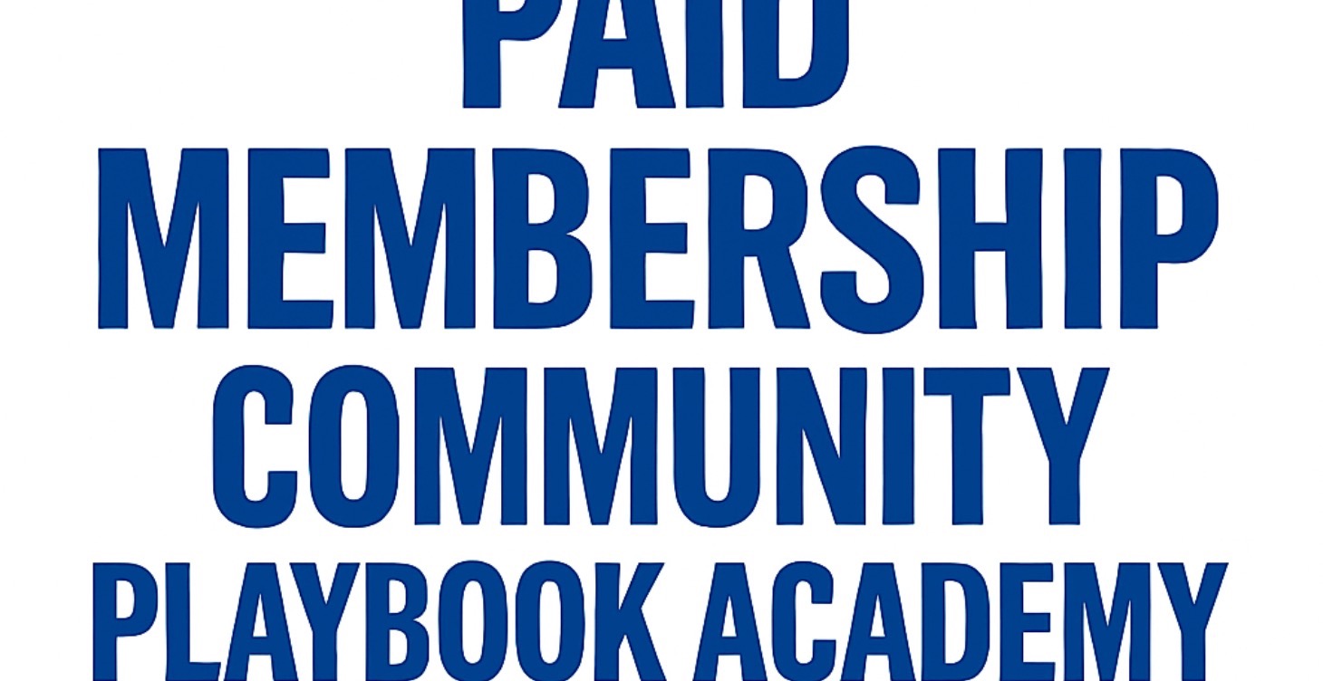 PAID MEMBERSHIP COMMUNITY