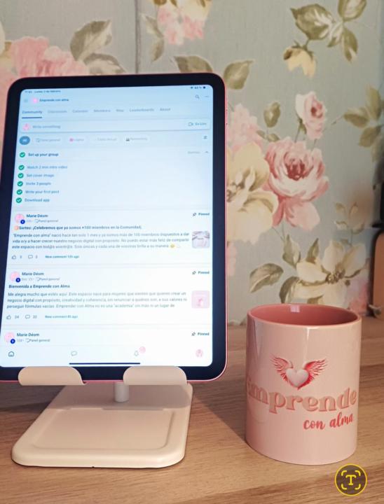 La semana pasada ya llegue al nivel 5 y hoy estreno taza nueva 😊🌸