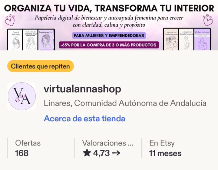 Mis alumnas siguen creciendo en Etsy