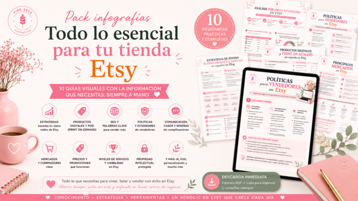 PACK INFOGRAFÍAS PARA TU TIENDA ETSY