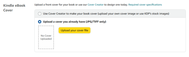 Cover Export only PNG but Amazon wants JPG or TIFF
