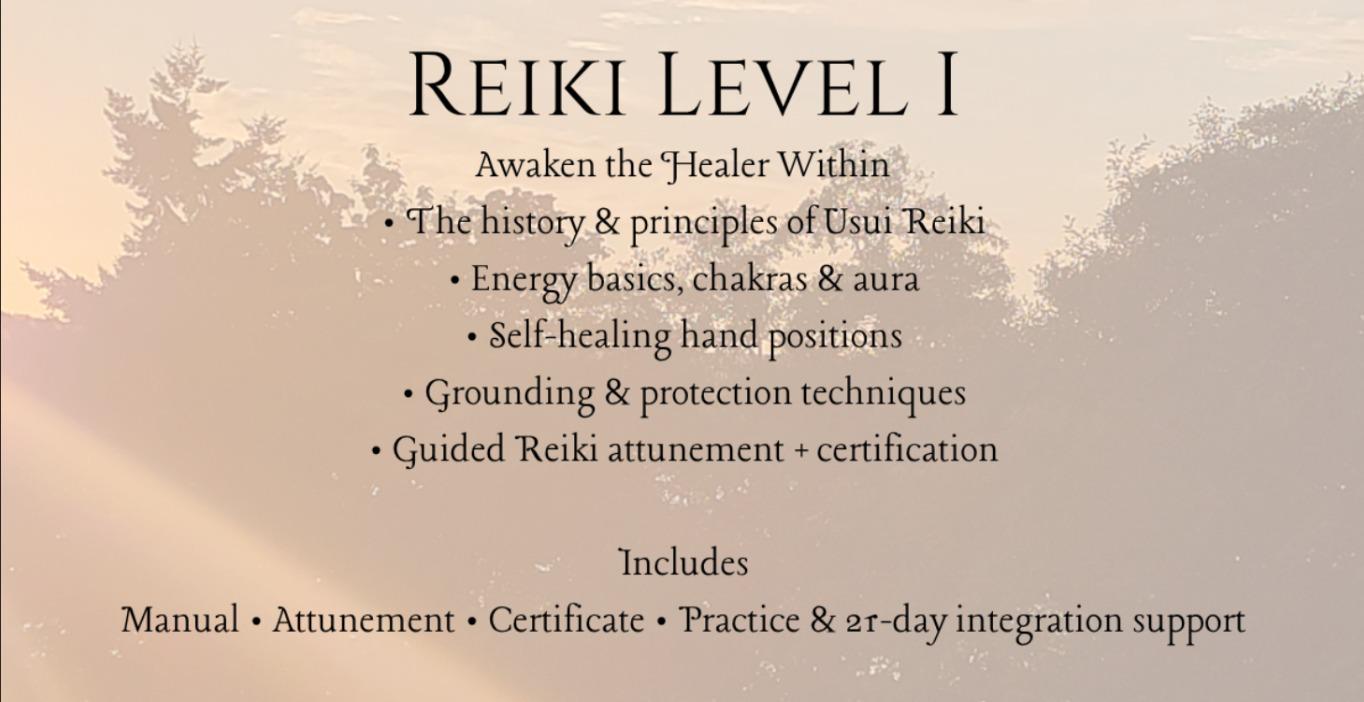 Reiki Level 1 Training