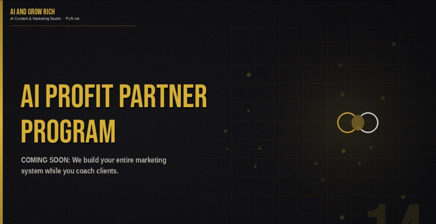 AI PROFIT PARTNER PROGRAM