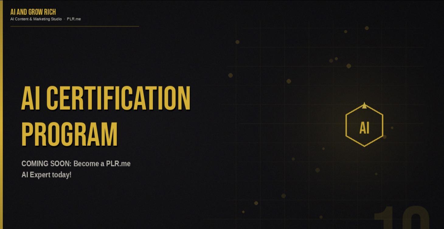 AI CERTIFICATION PROGRAM