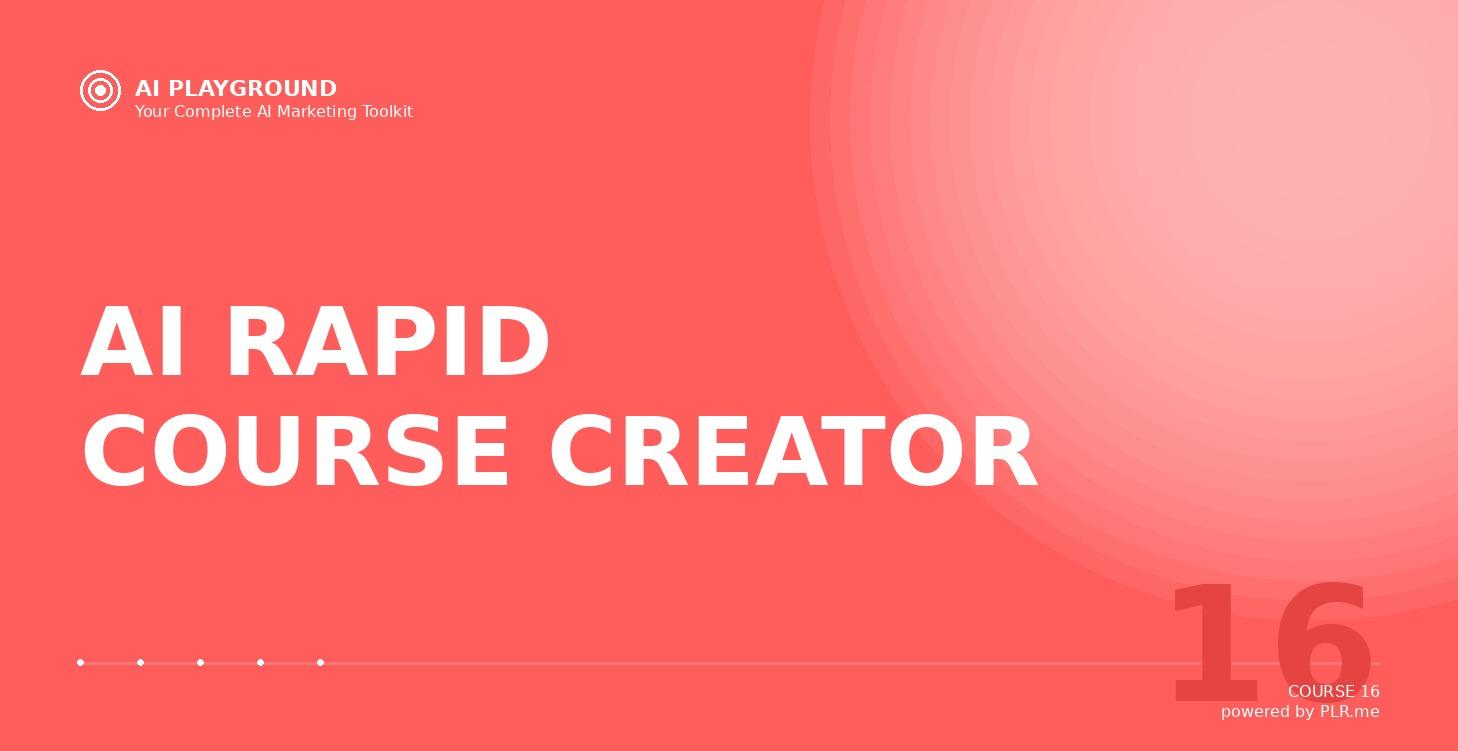 AI RAPID COURSE CREATOR