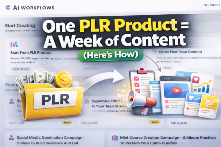 One PLR Product = A Week of Content (Here’s How)