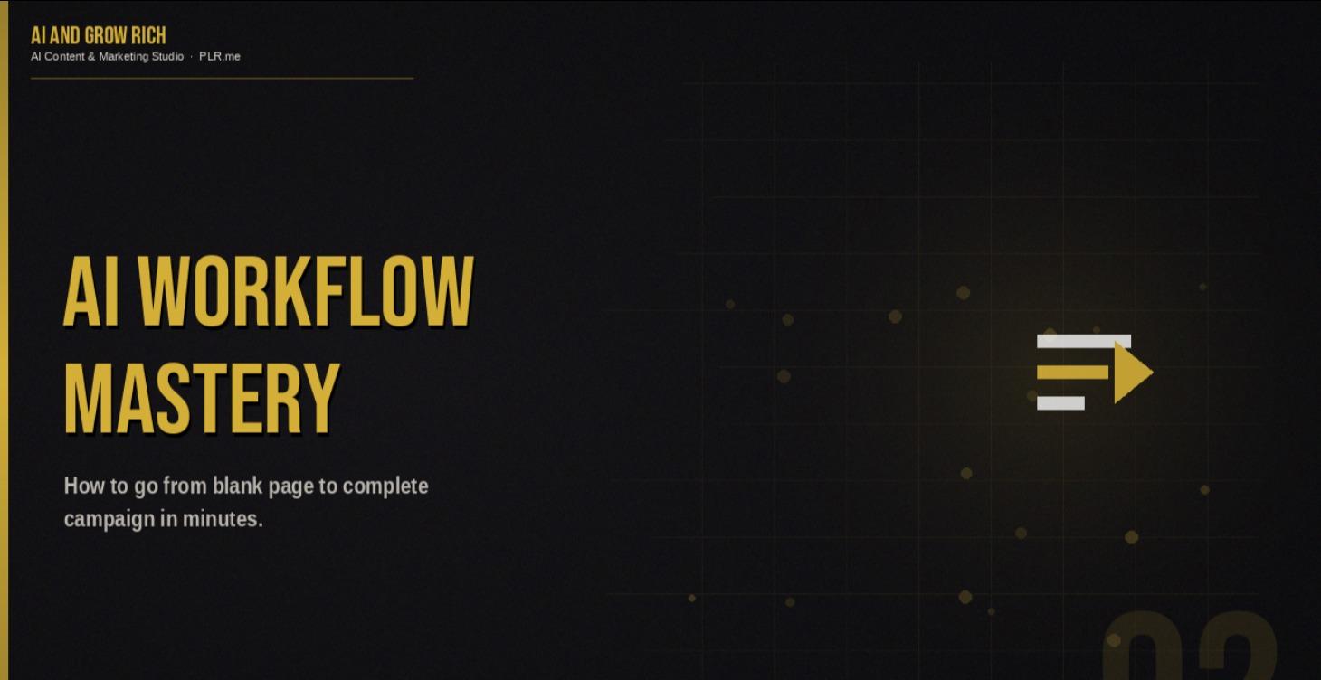 AI WORKFLOW MASTERY