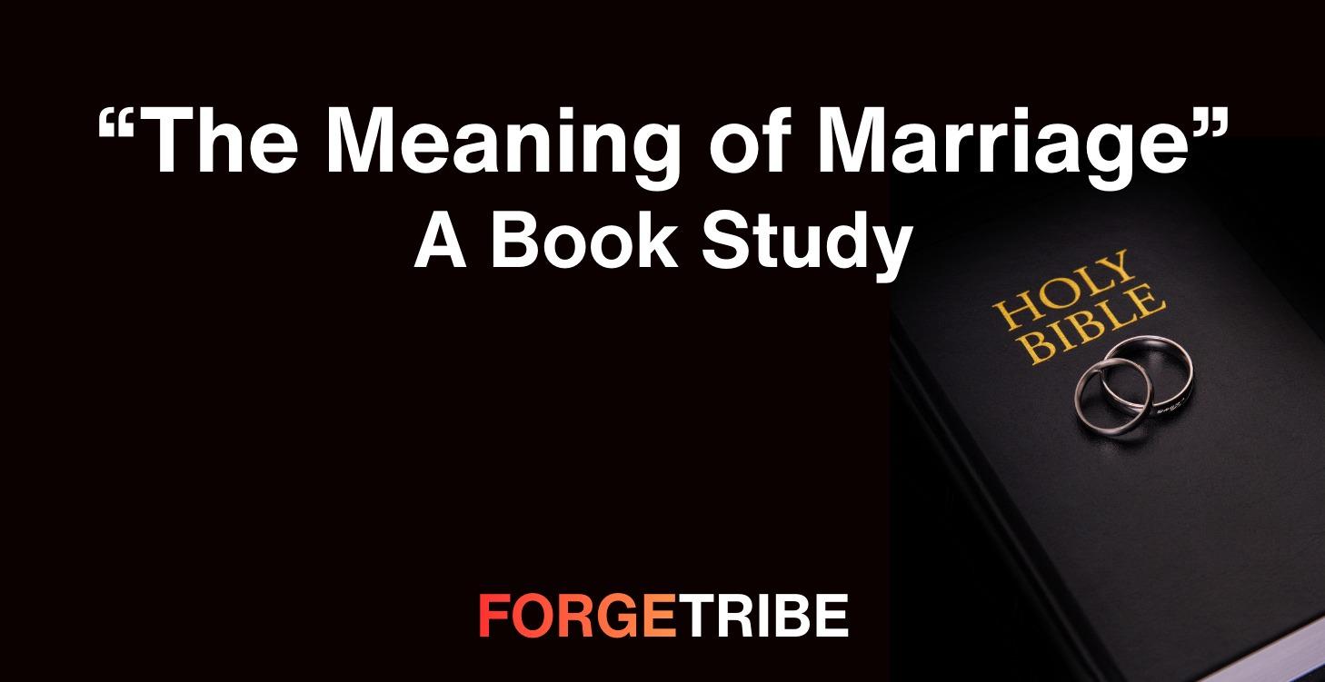 BOOK STUDY: The Meaning of Marriage