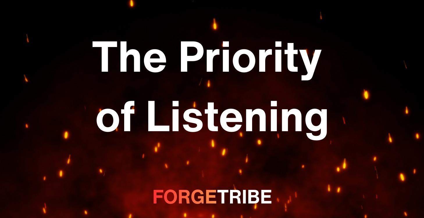 The Priority of Listening - Counseling One Another