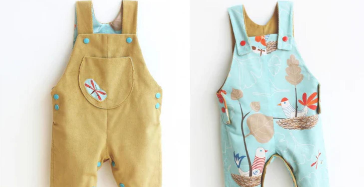 Ahoy Lined Reversible Romper PDF Pattern