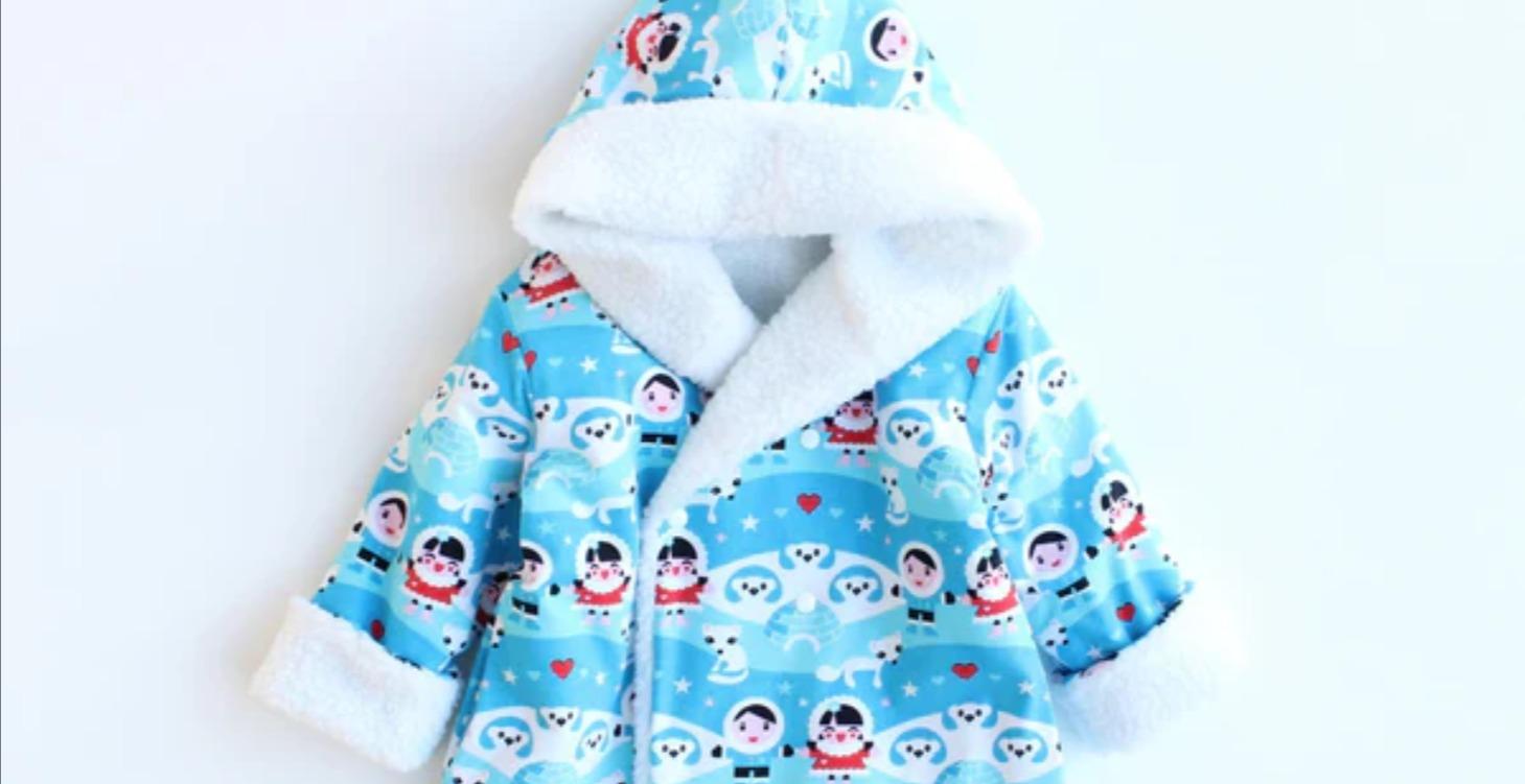 Hearts Hooded Reversible Jacket Pattern