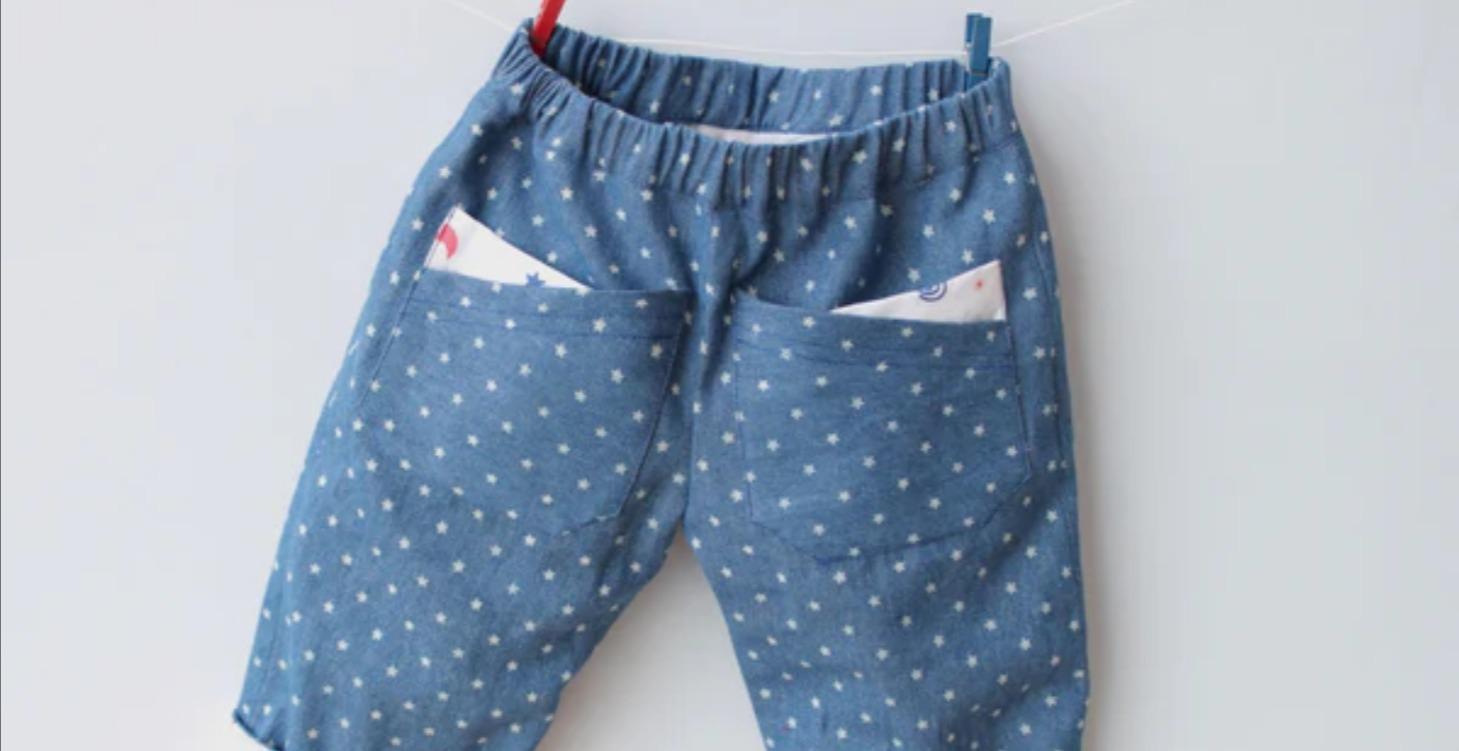 Little Stars Lined Pants Pattern