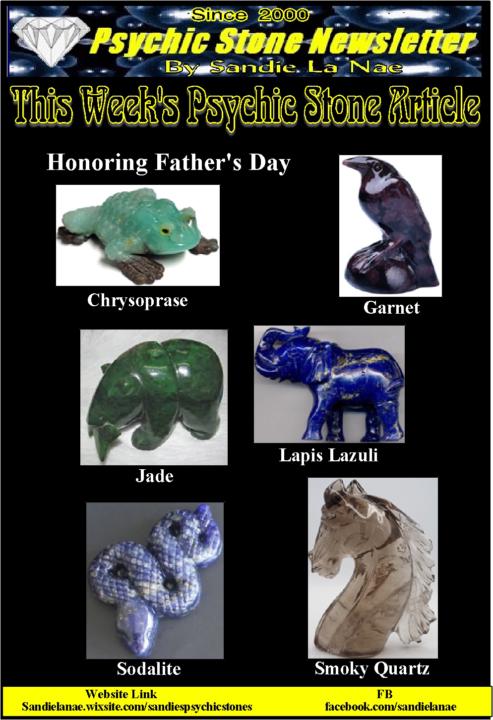 Psychic Stone Newsletter: Honoring Father's Day