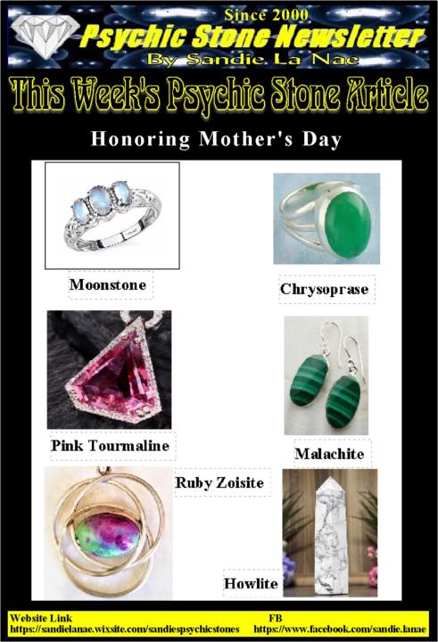 Psychic Stone Newsletter: Honoring Mother's Day