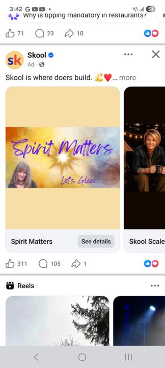 Woo hoo! We're featured on Facebook!