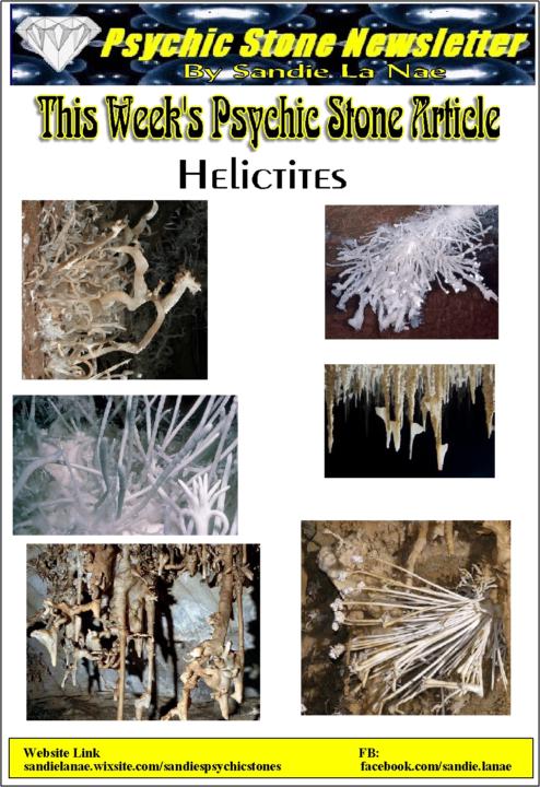 Psychic Stone Newsletter: Helictites