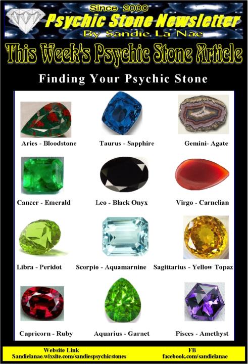 Psychic Stone Newsletter:  Finding Your Psychic Stone