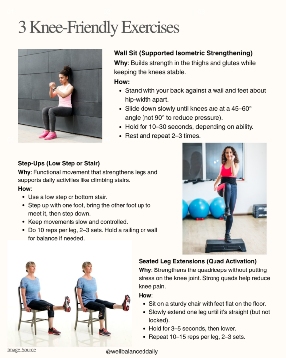 Knee Pain? Arthritis? See these excellent exercises to help strengthen your legs! 