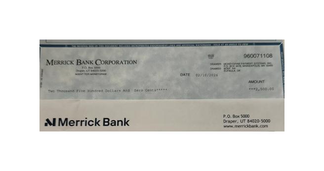 💰 $2,500 Check from Merrick Bank — Here's What Happened