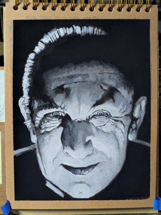 Sanjulian master study in casein & gouache