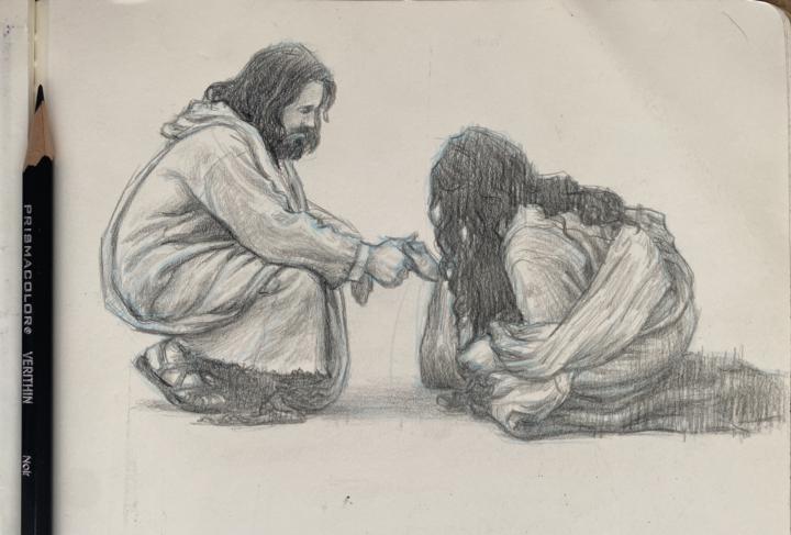 Figure and Fabric Study