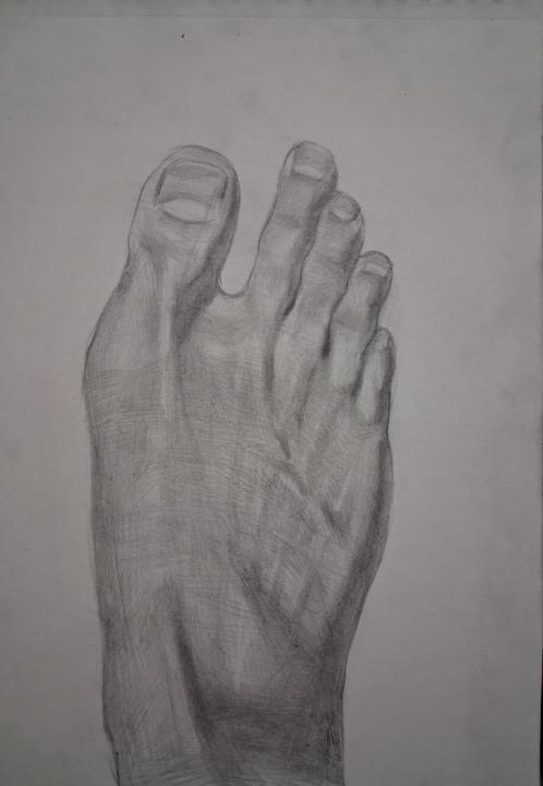 Live foot drawing