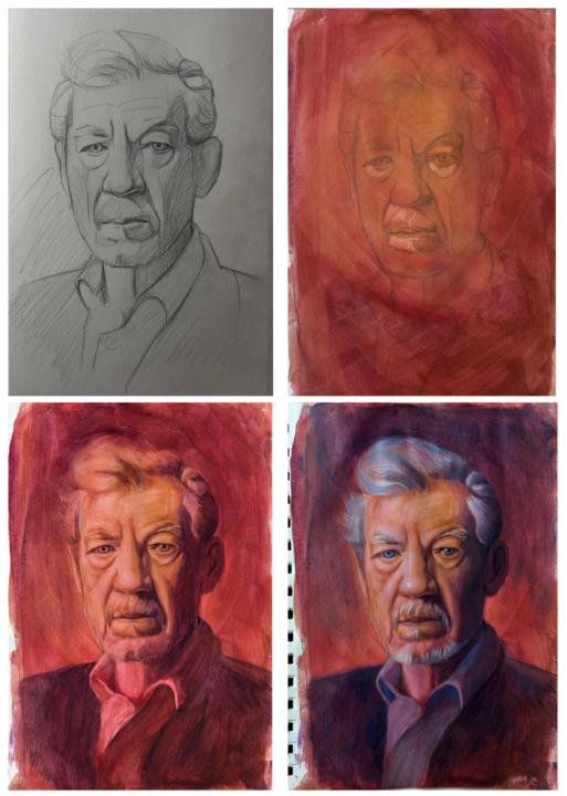 Ian in Gouache