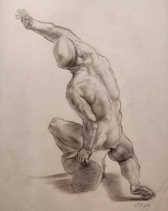 Figure studies after Raphael 