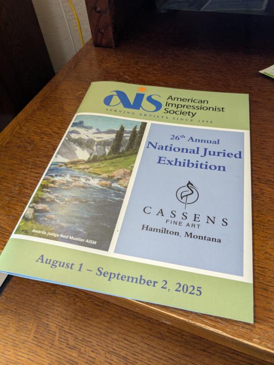 AIS National Juried Exhibition acceptance....