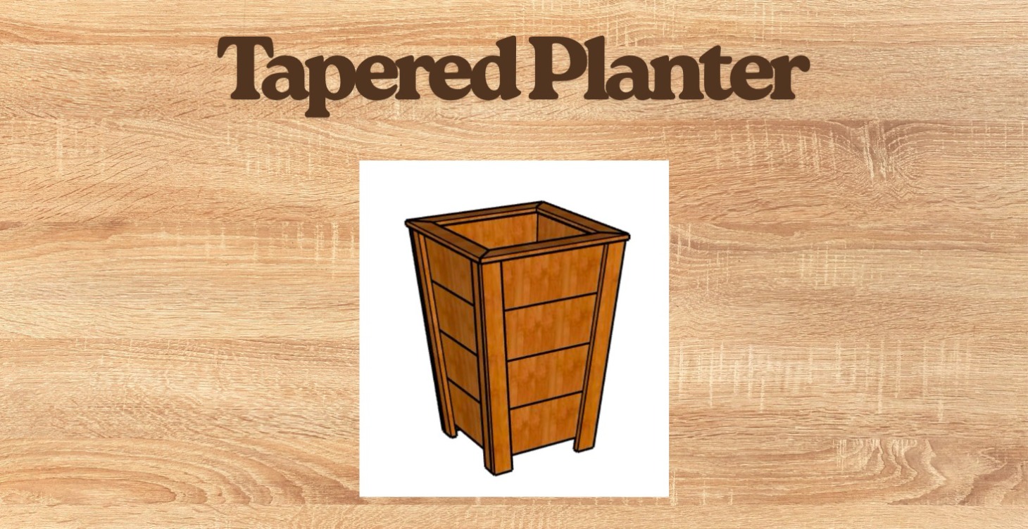 Tapered Cedar Planter