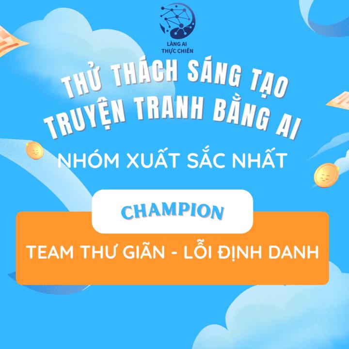 KẾT QUẢ CHUNG CUỘC - THỬ THÁCH "SÁNG TẠO TRUYỆN TRANH BẰNG AI"