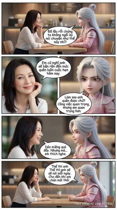 Wow.Người thật có thể nói chuyện với nhân vật ảo 