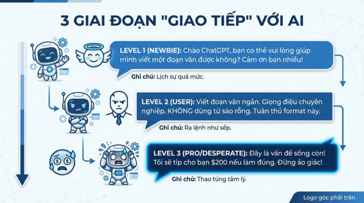 🚀 QUY TRÌNH "TIẾN HÓA" CỦA MỘT PROMPT ENGINEER 