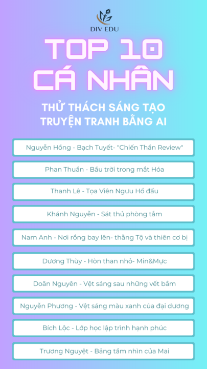 [THÔNG BÁO] CÔNG BỐ TOP 10 CÁ NHÂN & LỘ TRÌNH VÒNG BÌNH CHỌN CỘNG ĐỒNG