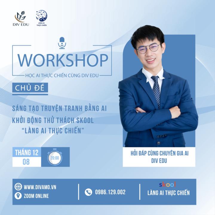 WORKSHOP ONLINE MIỄN PHÍ - SÁNG TẠO TRUYỆN TRANH BẰNG AI!