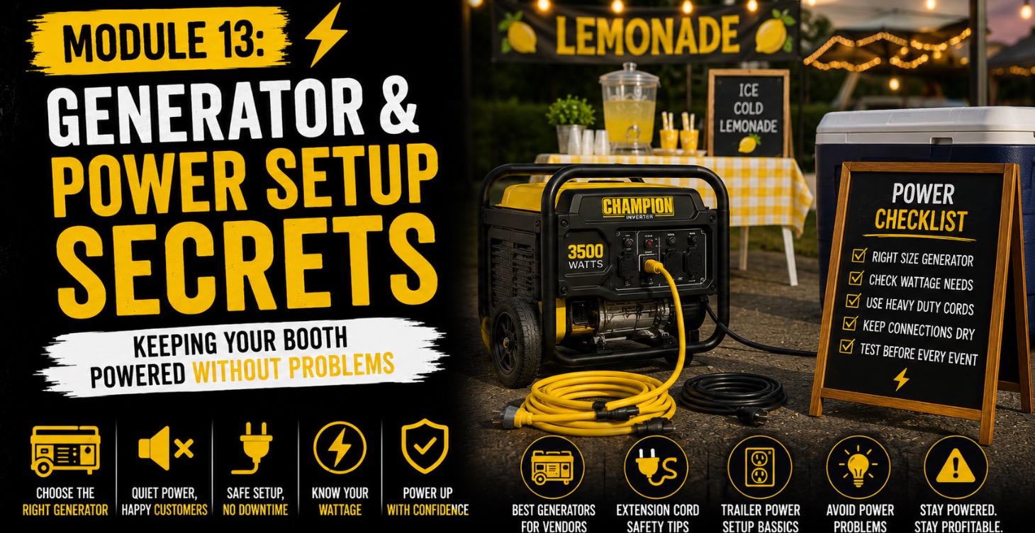 ⚡ MODULE 13: Generator & Power Setup Secrets