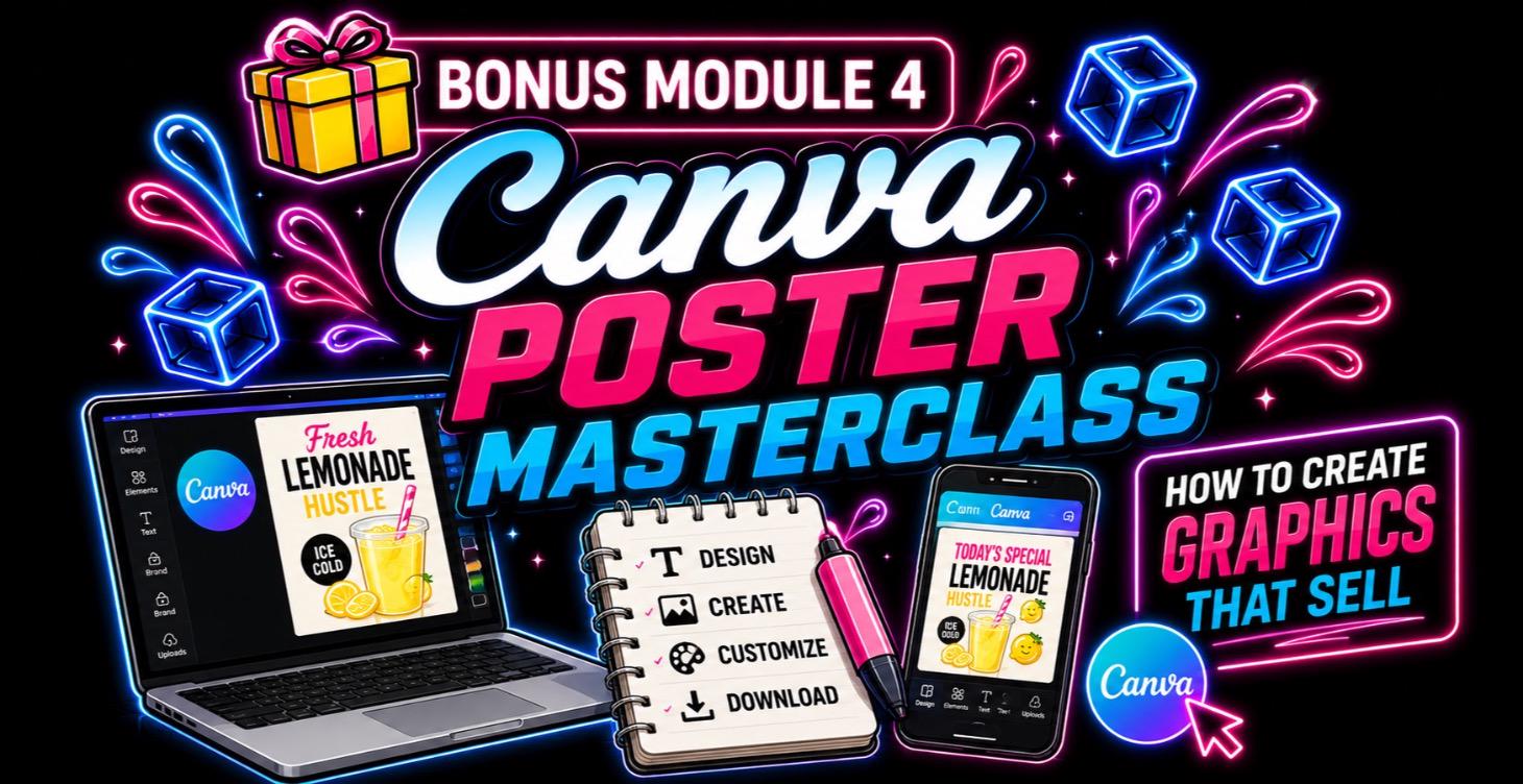 🎨 BONUS MODULE 4: Canva Poster Masterclass