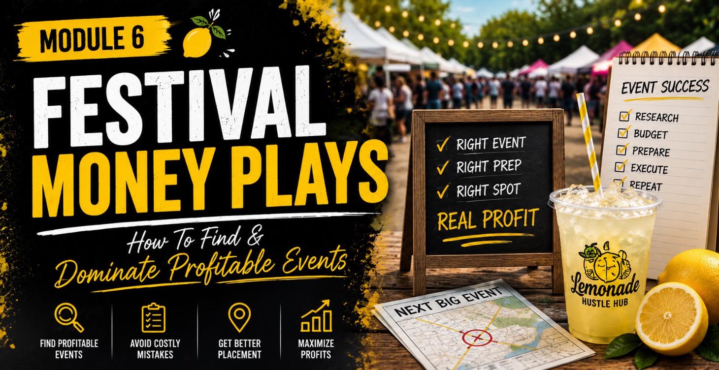 🎪 MODULE 6: Festival Money Plays/ Strategy
