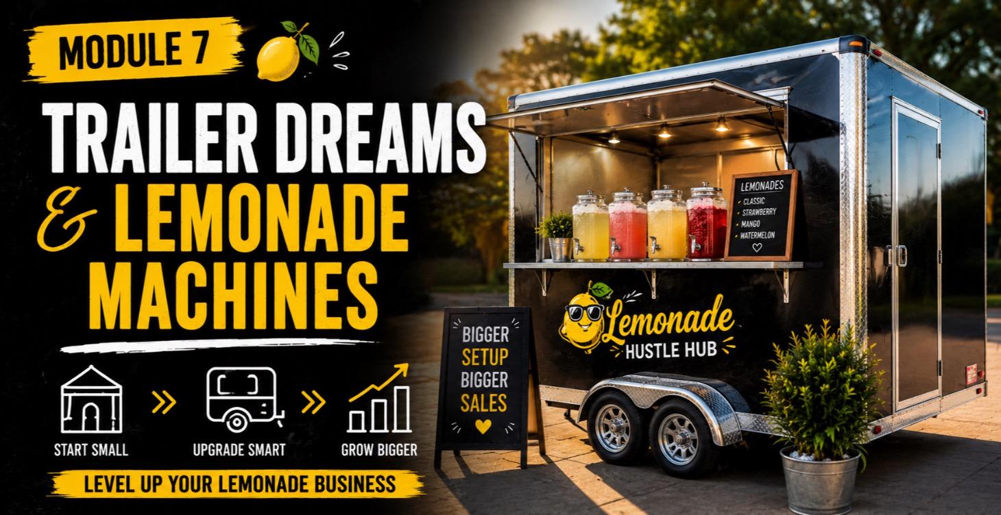 🚚 MODULE 7: Trailer Dreams & Lemonade Machines