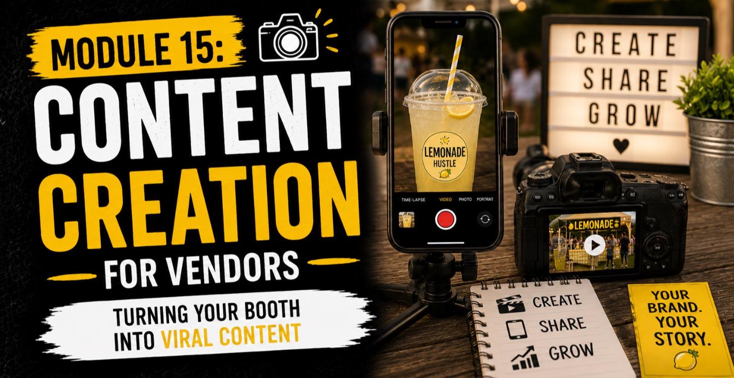 📸 MODULE 15: Content Creation For Vendors