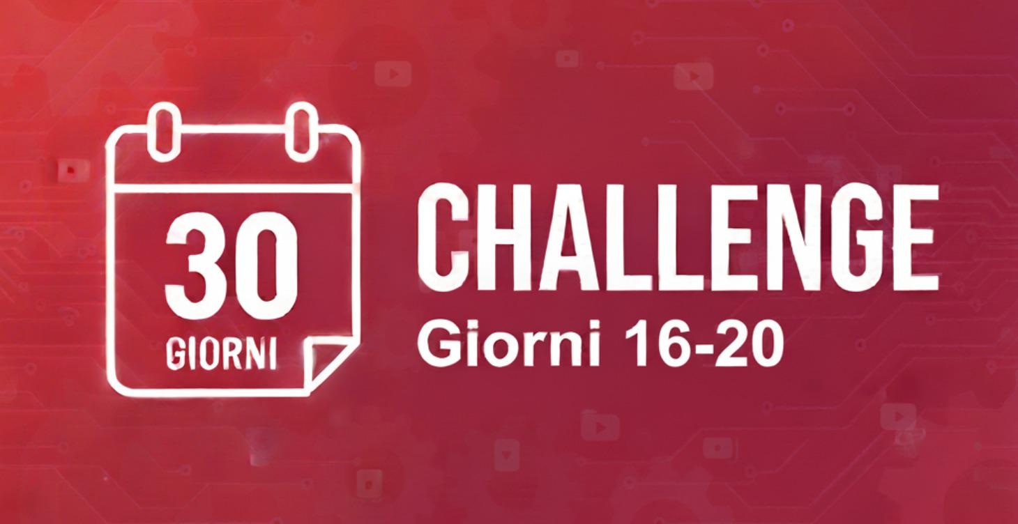 Giorni da 16 a 20: Formula video vincente