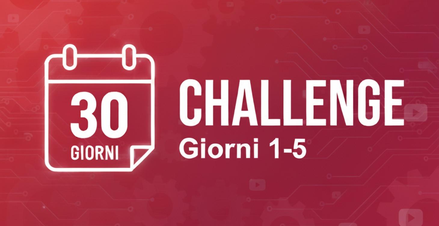 Giorni da 1 a 5: Dall'idea al Canale