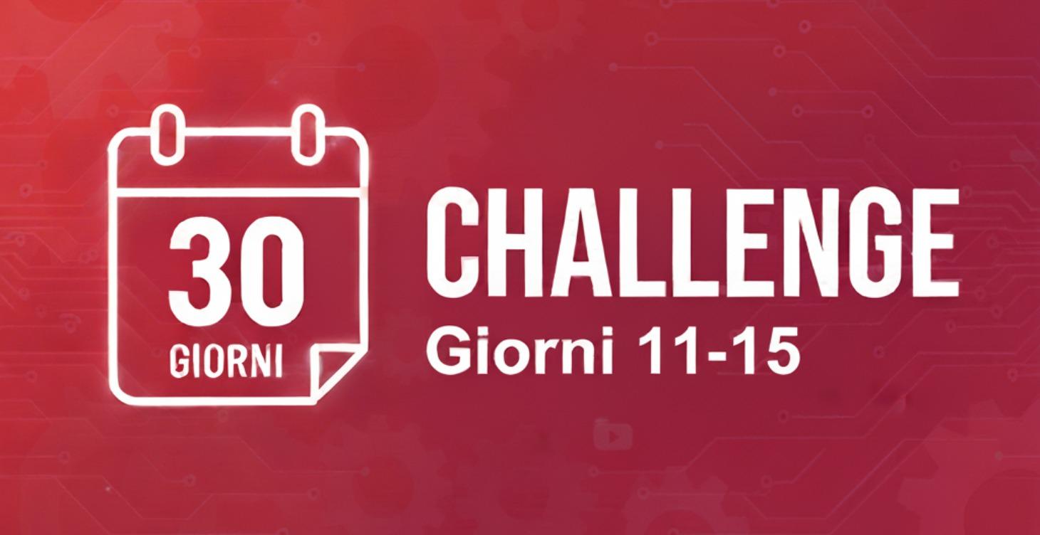 Giorni da 11 a 15: Visualizzazioni a costo ZERO