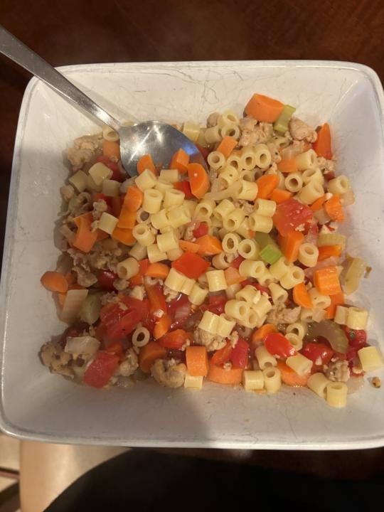 Day 4/7 Food challenge - chicken sausage soup