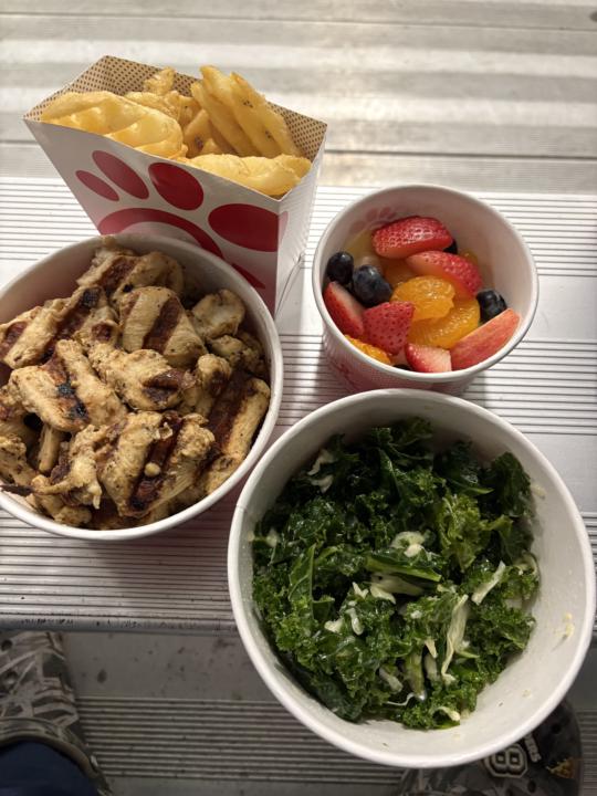 Day 7/7 Chick-fil-A hockey rink dinner