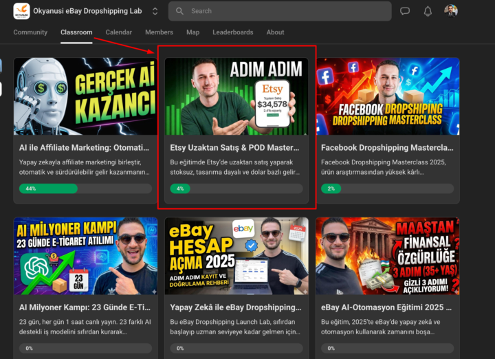 🔥 ETSY EĞİTİMİ AÇILDI: SADECE KAMP ÜYELERİNE ÖZEL! 🚀