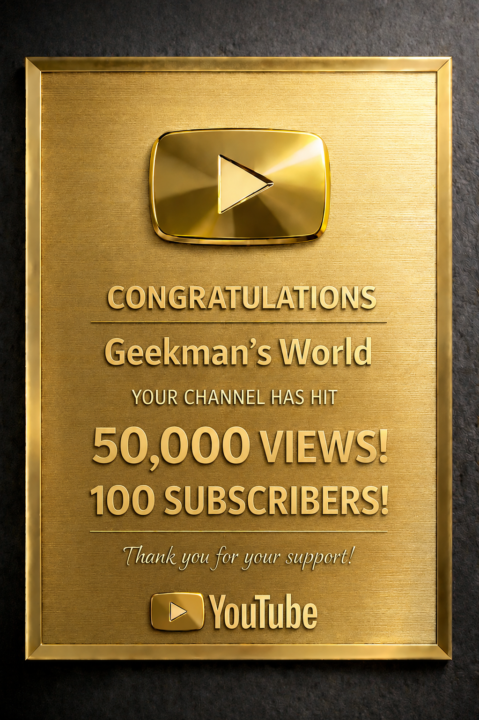 50,000 Views 100 subscribers
