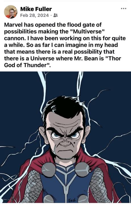 Mr. Bean. God of Thunder 