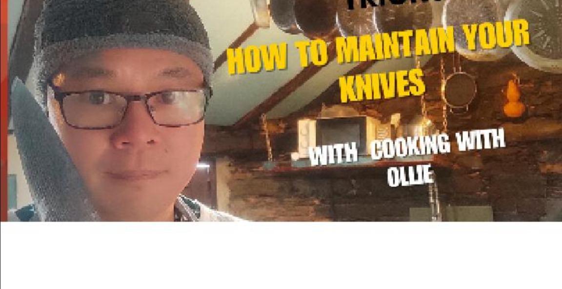 Maintaining you KNIVES